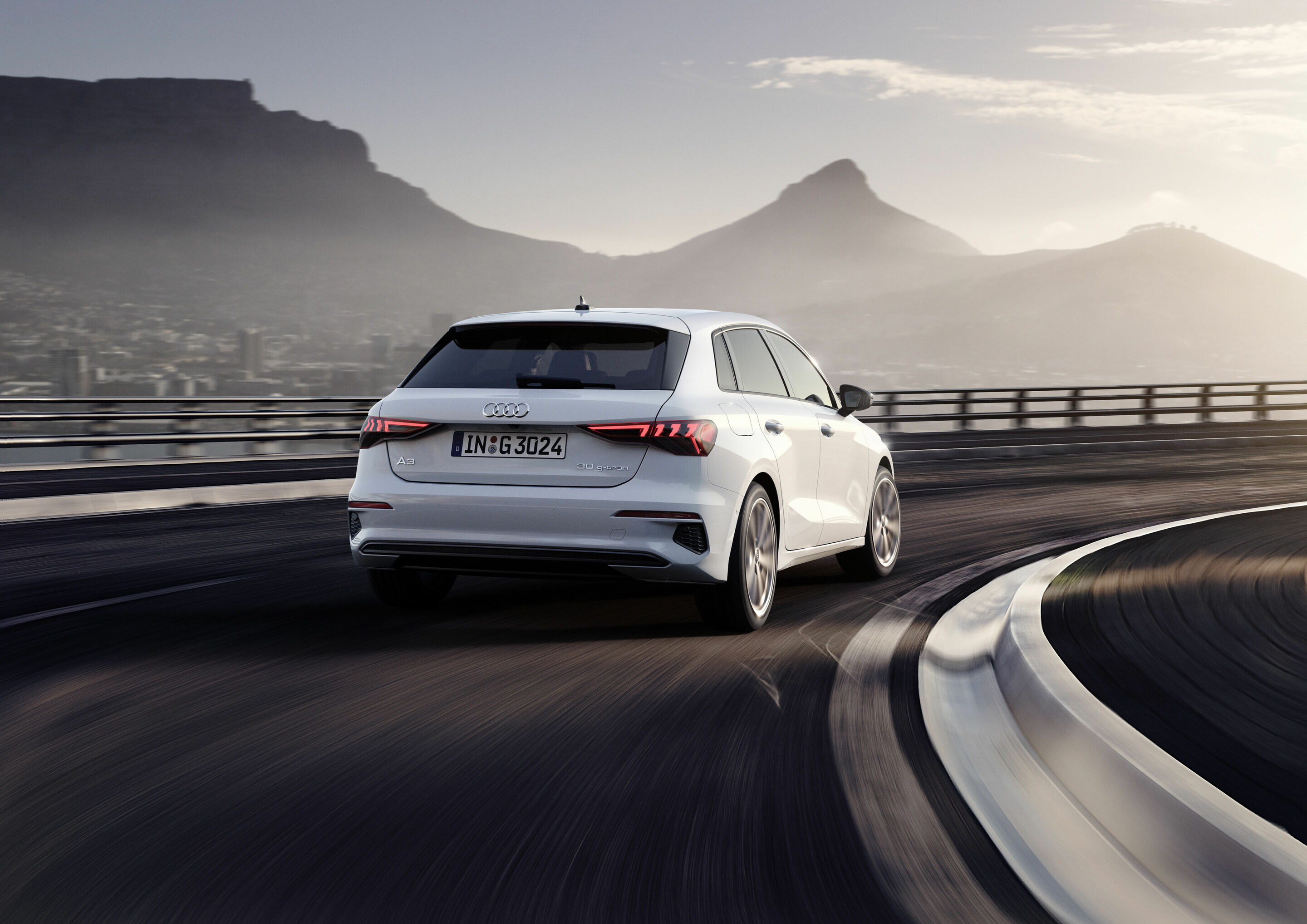Audi A3 Sportback 30 g-tron - Dynamic photo
Color: glacier white