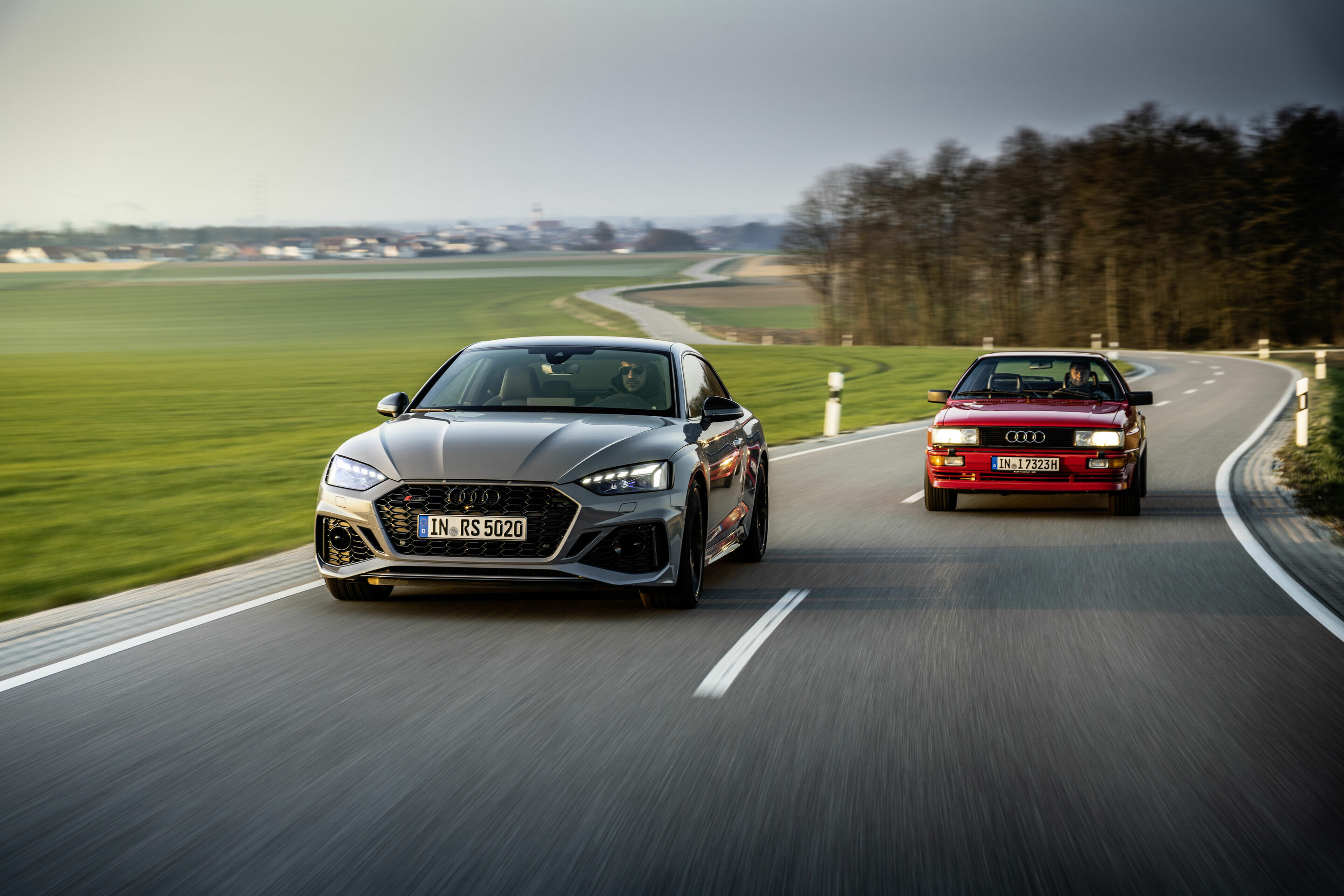 Audi RS 5 meets historic Audi quattro - 40 years of quattro