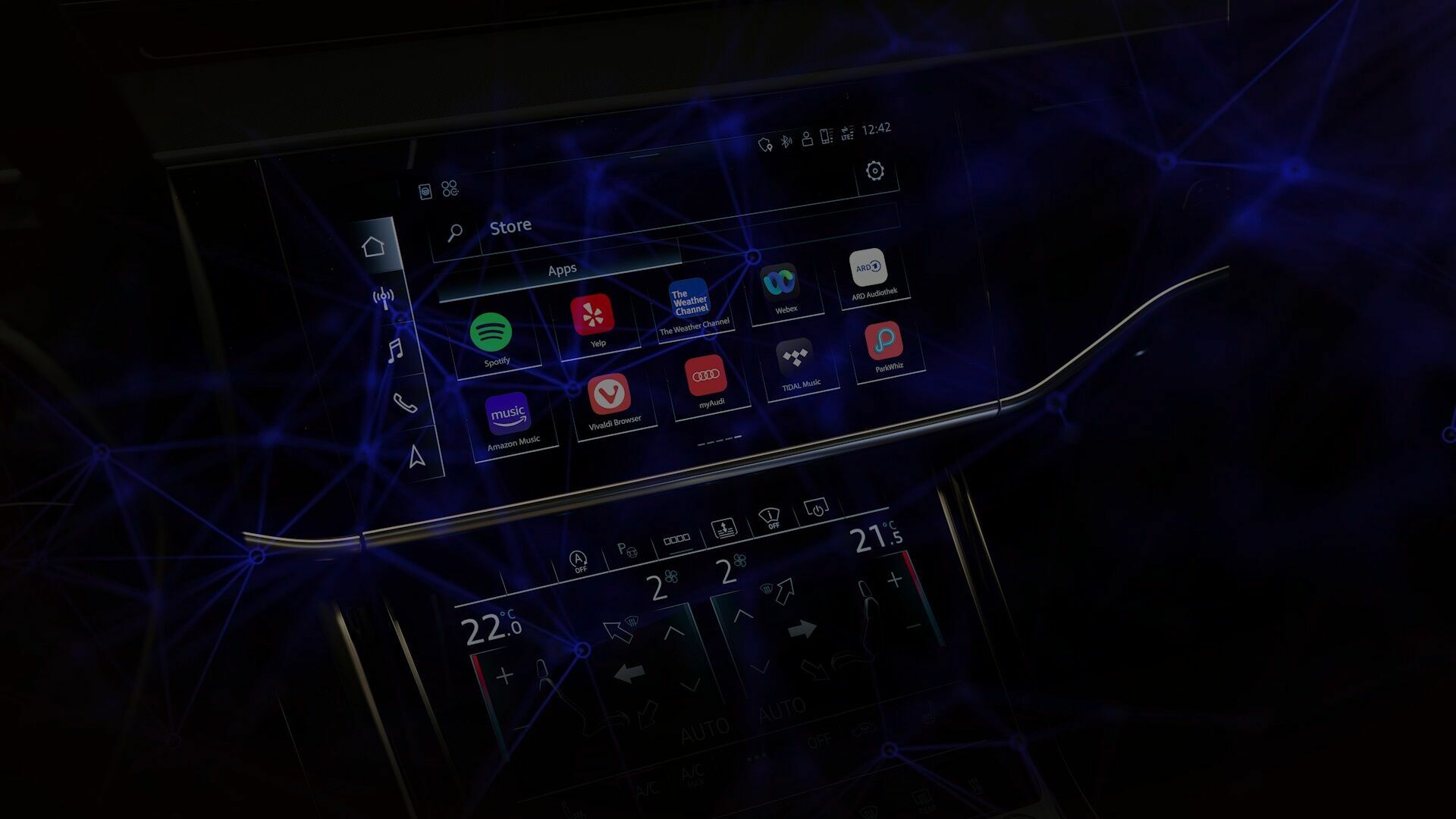 Audi integrates store for apps - Audi will bring a store for apps to selected models with the third-generation modular infotainment toolkit (MIB 3) from summer 2023.