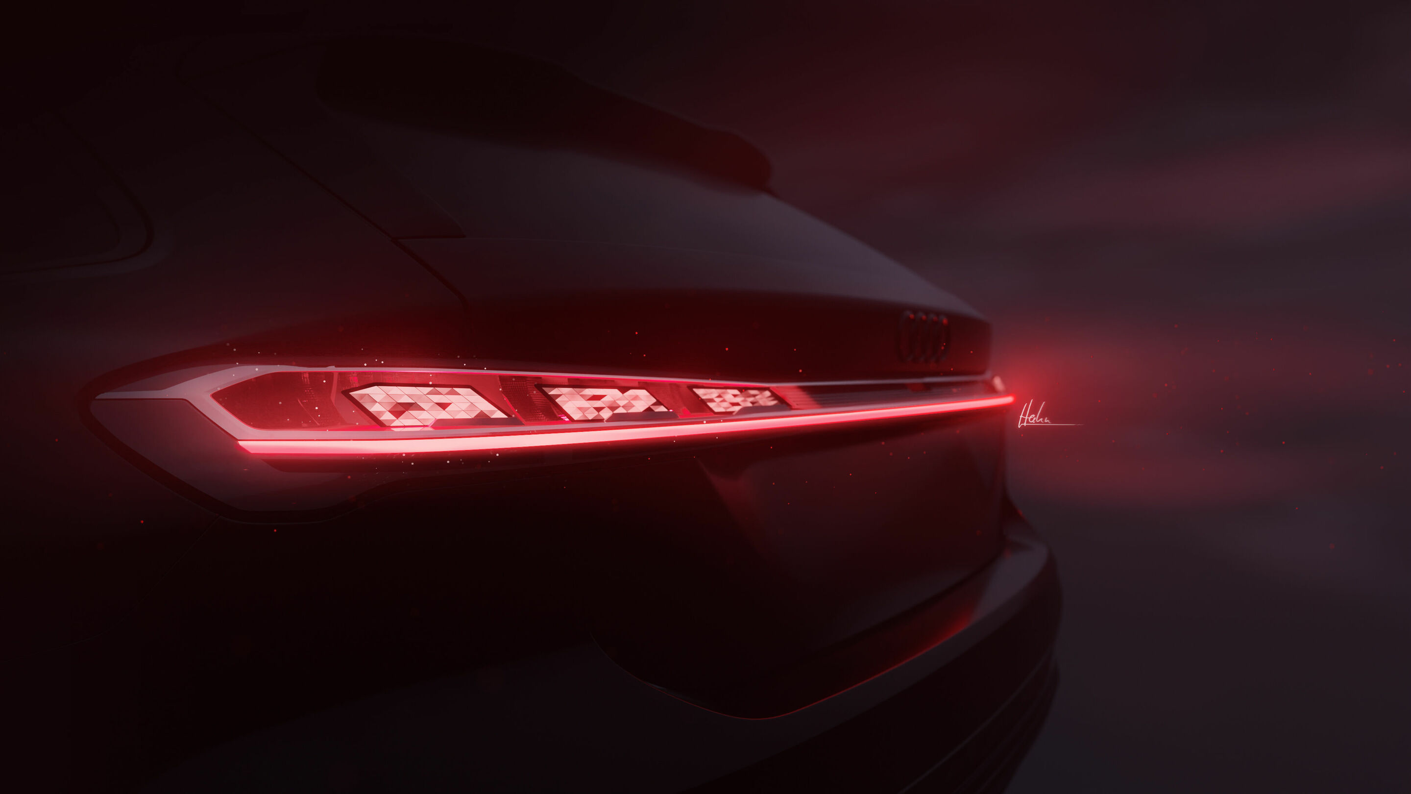 Sketch - Audi A5 - On July 16, 2024, the four rings unveil the new Audi A5.