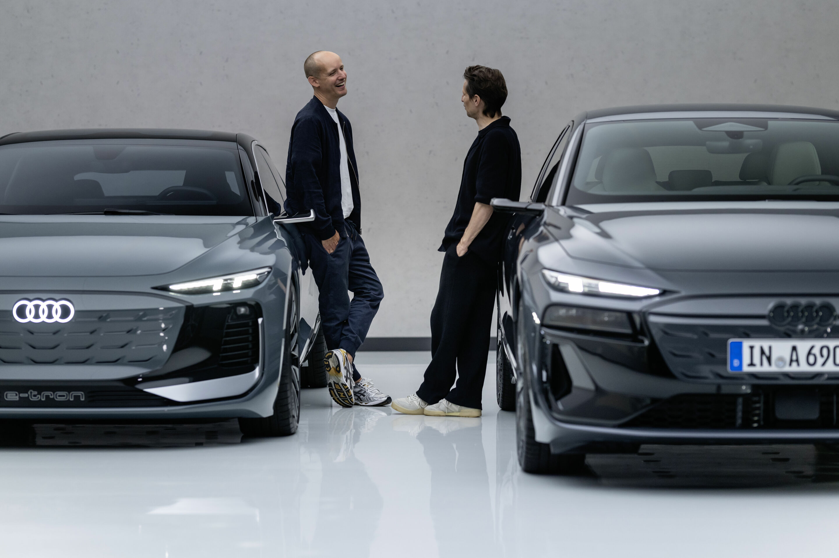 Audi A6 e-tron: As exciting as the show car - Exterior designers Wolf Seebers (left) and Sascha Heyde (right) discuss how they developed the design for the Audi A6 e-tron model series.