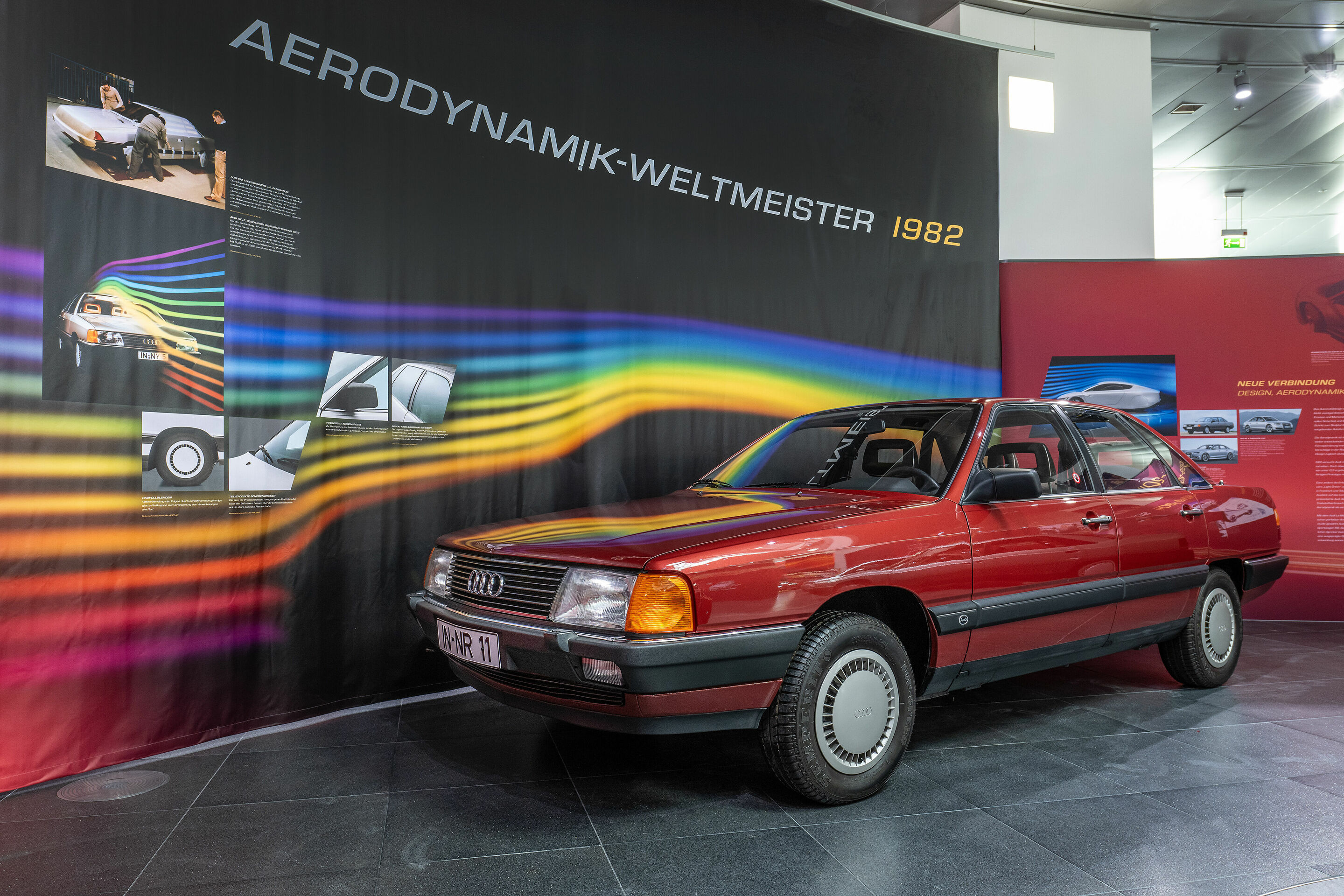 After “Windschnittig” comes “Form vollendet”: A new special exhibition at the Audi museum mobile - In 1982, Audi wrote technological history with the Audi 100. With its drag coefficient of 0.30, the third-generation Audi 100 was the world’s most streamlined...