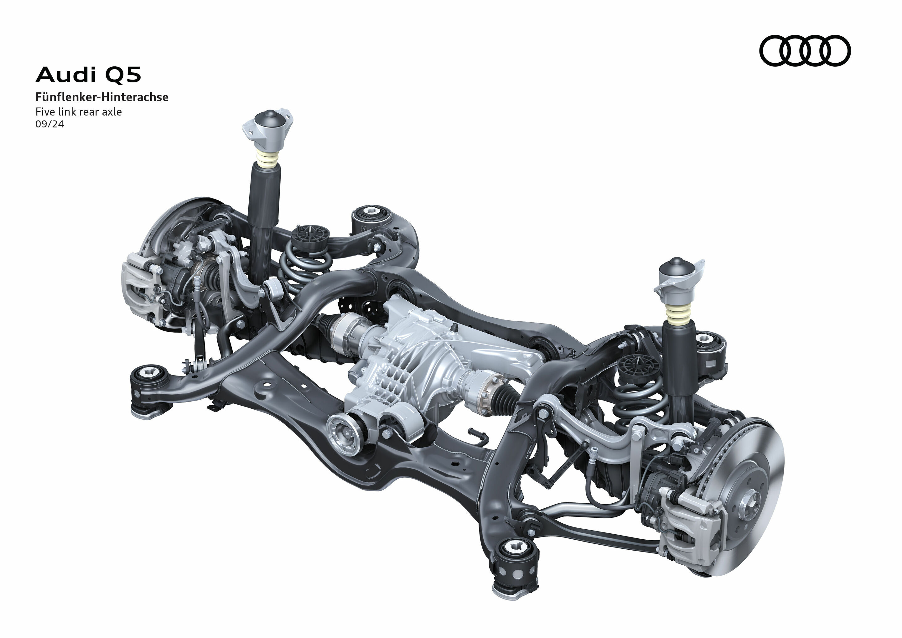 Illustration - Audi Q5 - Five link rear axle