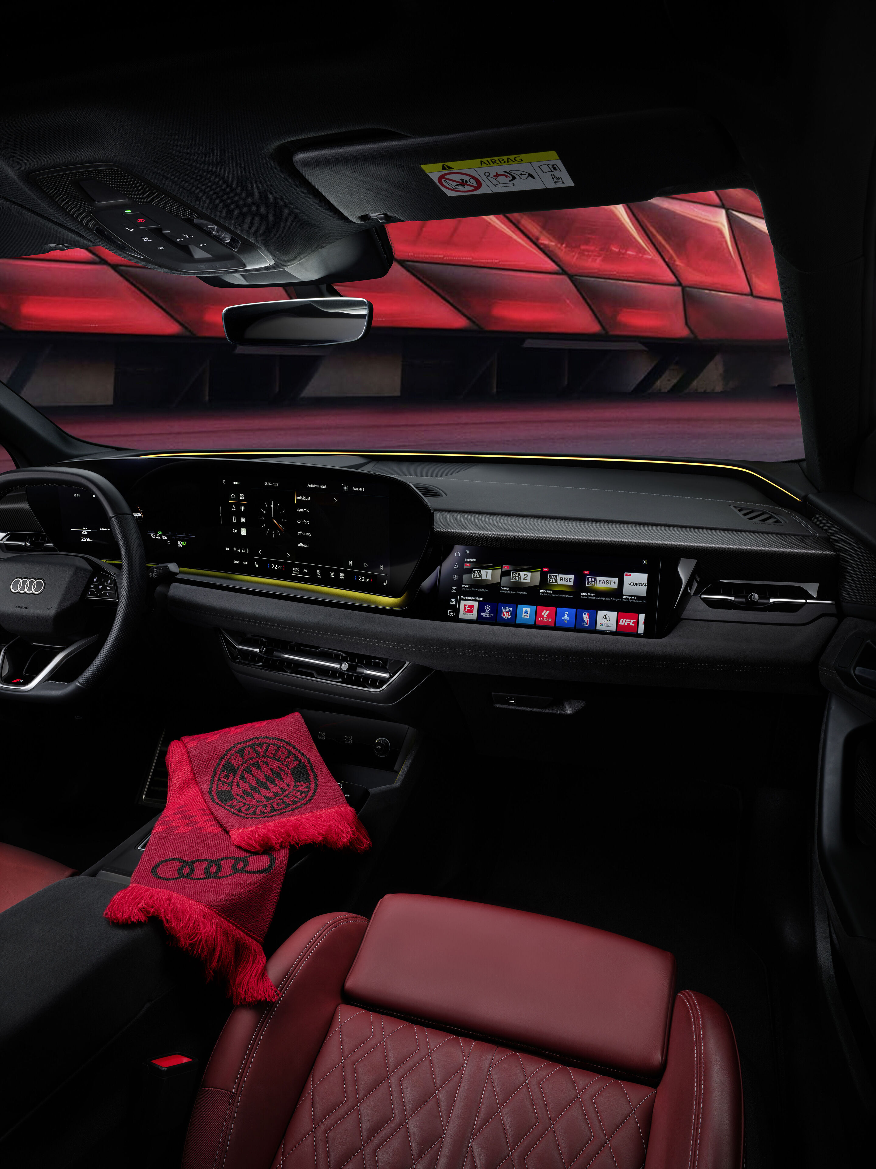 Audi and DAZN bring major-league thrills to your car - Passengers can also watch DAZN content while driving.