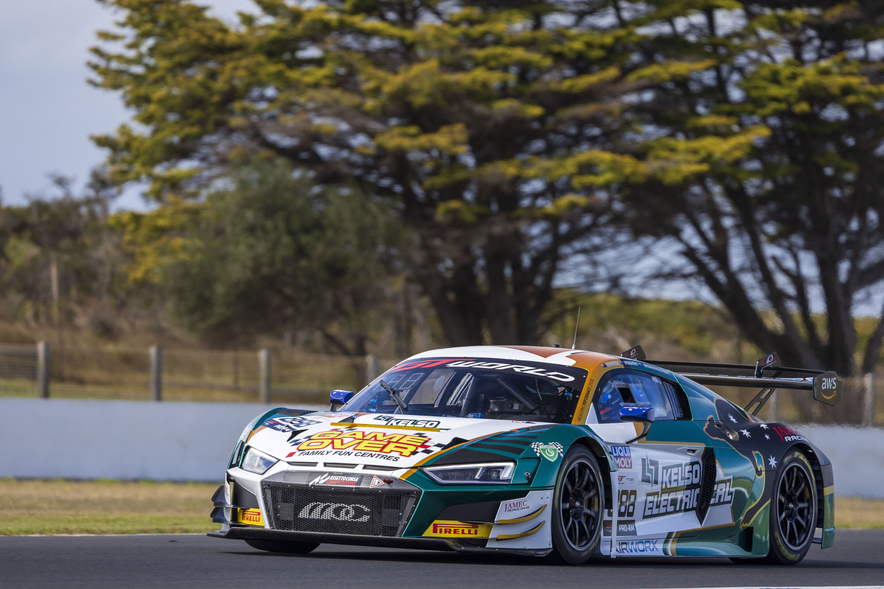 GT World Challenge Australia 2025 - Audi R8 LMS #888 (Kelso Electrical/Team MPC), Broc Feeney/Brad Schumacher